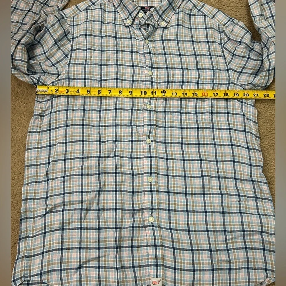 Vineyard Vines Men’s Medium Classic Fit 100% Linen Whale Shirt - Picture 6 of 8
